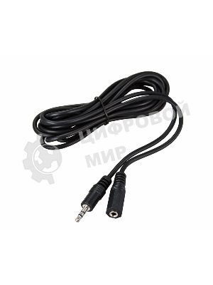 Кабель Rexant Шнур 3.5мм гнездо стерео - 3.5мм штекер стерео 1.5М