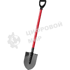 Штыковая лопата МАСТЕР ЛКО, стальной черенок, с рукояткой, ЗУБР 39522