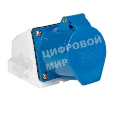 Розетка наруж. уст. 32А 220В 2P+РЕ IP44 (123) EKF ps-123-32-220