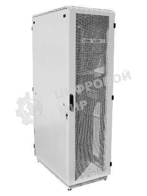 Шкаф телекоммуникационный напольный 42U (600x800) дверь перфорированная 2 шт. (3 места), ШТК-М-42.6.8-44АА