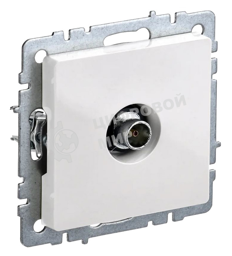 Розетка телевизионная оконечная TV СП Brite РТВ11-0-БрБ белый IEK BR-A10-O-K01