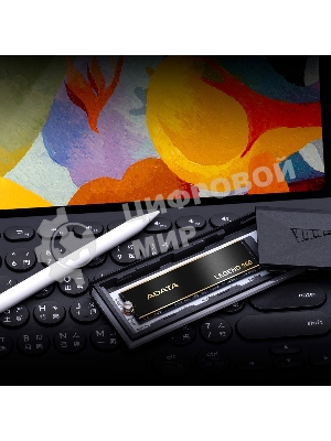 Накопитель SSD ADATA LEGEND 960, 2Tb, PCIe 4.0 x4, M.2 2280, NVMe, R/W 7400/6800, с радиатором