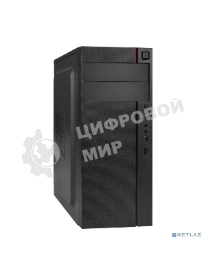 Компьютерный корпус Miditower ExeGate AA-440-AA500 (ATX, AA500 8 см, 2*USB, аудио)