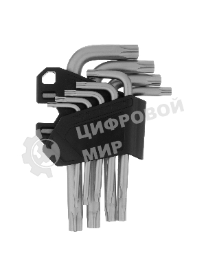 Набор ключей имбусовых Torx-Tempered Сибртех TT10-50, CrV, 9 шт.
