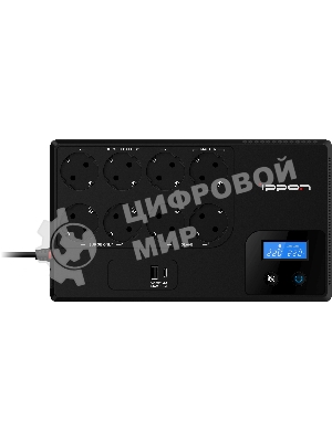 Источник бесперебойного питания Ippon Kirpich 650 360Вт 650ВА черный