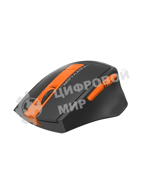 Мышь беспроводная A4Tech Fstyler FG30S серый/оранжевый, 2000 dpi, радиоканал, USB, кнопки - 6