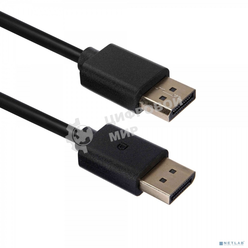 Кабель ACD-DDPM2-10M DisplayPort 1.2, Golden Plated, 20m/20m, черный,10м