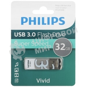 Флешка USB 256Gb PHILIPS VIVID3.0 256Gb, USB 3.0