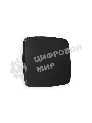 Лицевая панель OMEGA (Черный матовый) для 1-кл выключателей QUANT OP8010