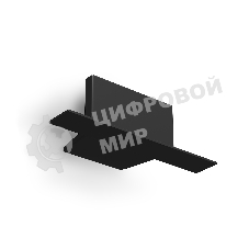 GL7200 BK черный матовый заглушка для встраиваемого шинопровода Standard 220V NEW 58.6*18*15 (2шт.)