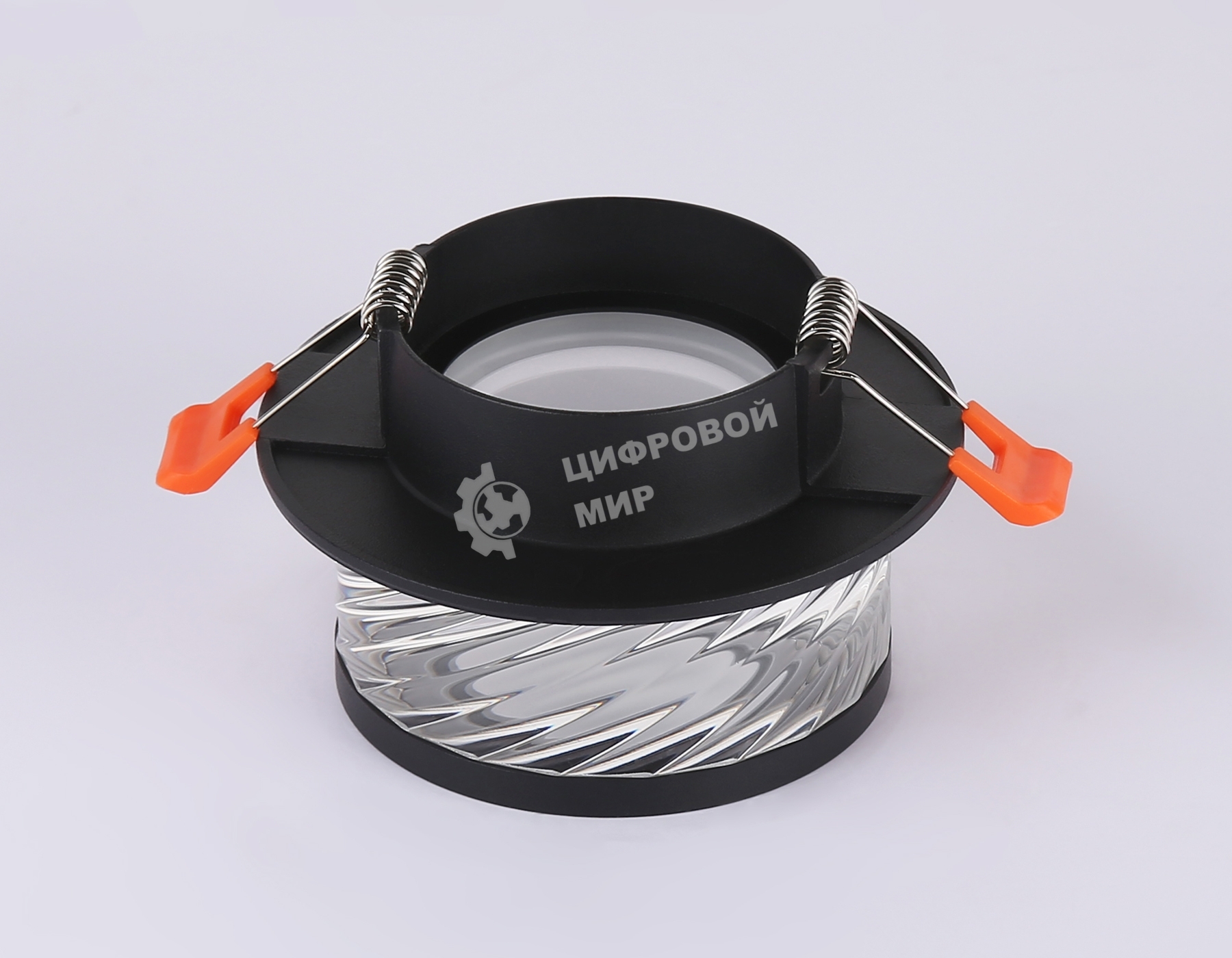 Светильник Ambrella light TN1252 SBK/CL черный песок/прозрачный GU5.3 D98*58