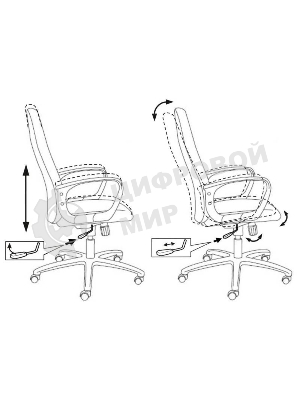 Кресло Бюрократ CH-808AXSN/Grey 10-128 темно-серый, ткань