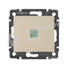Выключатель Legrand 774310 Valena 10А c подсветкой, сл. кость