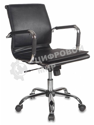 Кресло Бюрократ CH-993-Low/Black черный, экокожа