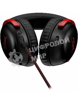 Гарнитура HyperX Cloud III чёрный-красный, проводная, 3.5 мм