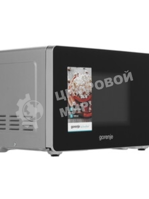 Микроволновая печь Gorenje MO20E1S серебристый, 20 л, 800 Вт, переключатели - поворотный механизм
