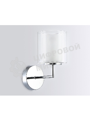 Настенный светильник Ambrella light LH56005 СH/FR хром/белый матовый E14 max 40W 190*120*220