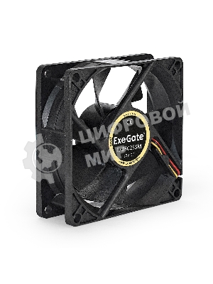 Вентилятор для корпуса ExeGate EX08025SM черный, 80 мм, 2200 об/мин, 22.5 дБ