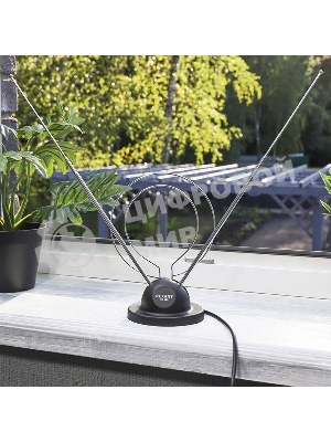 ТB антенна комнатная Rexant телескопическая на подставке 