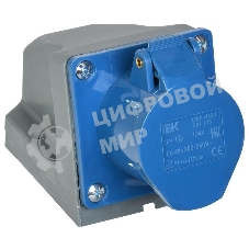 Розетка ОП 16А 220В 2P+PЕ ССИ-113 IP44 ИЭК PSR11-016-3