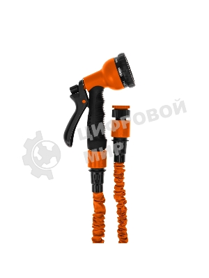 Набор поливочный, растягивающийся шланг 20 м, пистолет 7 режимов, соединитель Четыре Сезона