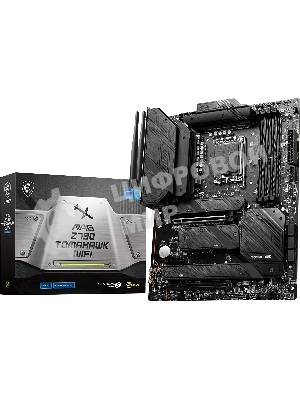 Материнская плата MSI MAG Z790 TOMAHAWK WIFI, LGA 1700, Intel Z790, 4xDDR5, 7xSATA, 4xM.2, 1xPCIe 4.0 x4, 1xPCIe 5.0 x16, 1xHDMI, 1xDP, 1x2.5Gb LAN, 4xUSB-A 3.2 Gen 1, 4xUSB-A 3.2 Gen 2, 1xUSB-C 3.2 Gen 2, 1xUSB-C 3.2 Gen 2x2, 5x3.5 мм, 7.1, Standard-ATX