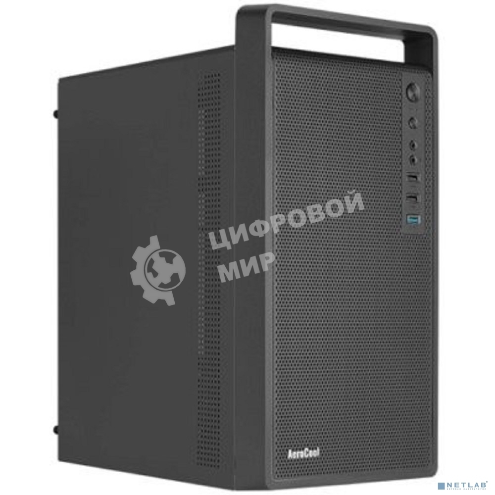 Компьютерный корпус MiniTower Aerocool/Formula CS-109-S-BK-v1 (mATX, USB3x1, USB2x2, 120мм fan,без БП) (4711099472390)