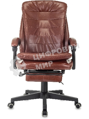 Кресло Бюрократ T-9950MSG-F/BROWN-PU коричневый, экокожа