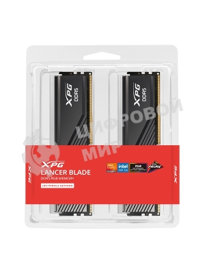 Оперативная память XPG Lancer Blade, DDR5, 32GB (2x16GB), 6000MHz, CL30, DIMM, с радиаторами, RGB, черный