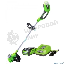 Триммер аккумуляторный GREENWORKS G40LTK2, 40 В, 0 Ач