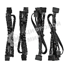 Блок питания серверный 500W ExeGate ServerPRO-500PAS (ATX, APFC, КПД 80% (80 PLUS), 12cm fan, 24pin, 2x(4+4)pin, 4xPCI-E, 6xSATA, 4xIDE, Cable Management, black)