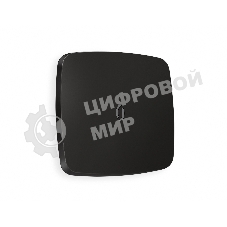 Лицевая панель OMEGA (Черный матовый) для 1-кл выключателей с подсветкой QUANT OP8020
