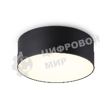 Потолочный светодиодный светильник Ambrella light FV5513 BK черный LED 15W 3000K D120*58 (Без ПДУ)