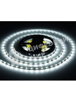 Светодиодная лента Ambrella light GS3003 2835 60Led/ 6W m/ 24V IP20 6500K/ 5000*8*1.2mm (2 конт.)