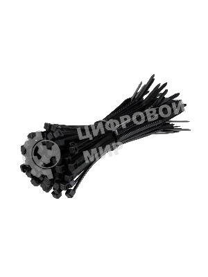 Стяжка нейлоновая Exegate EX253853RUS неоткрывающаяся CV-250B, 250 мм, упак. 100 шт черная