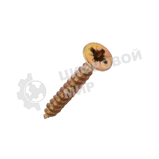 Саморез универсальный Kranz 4х30, желтый цинк, короб (250 шт./уп.)