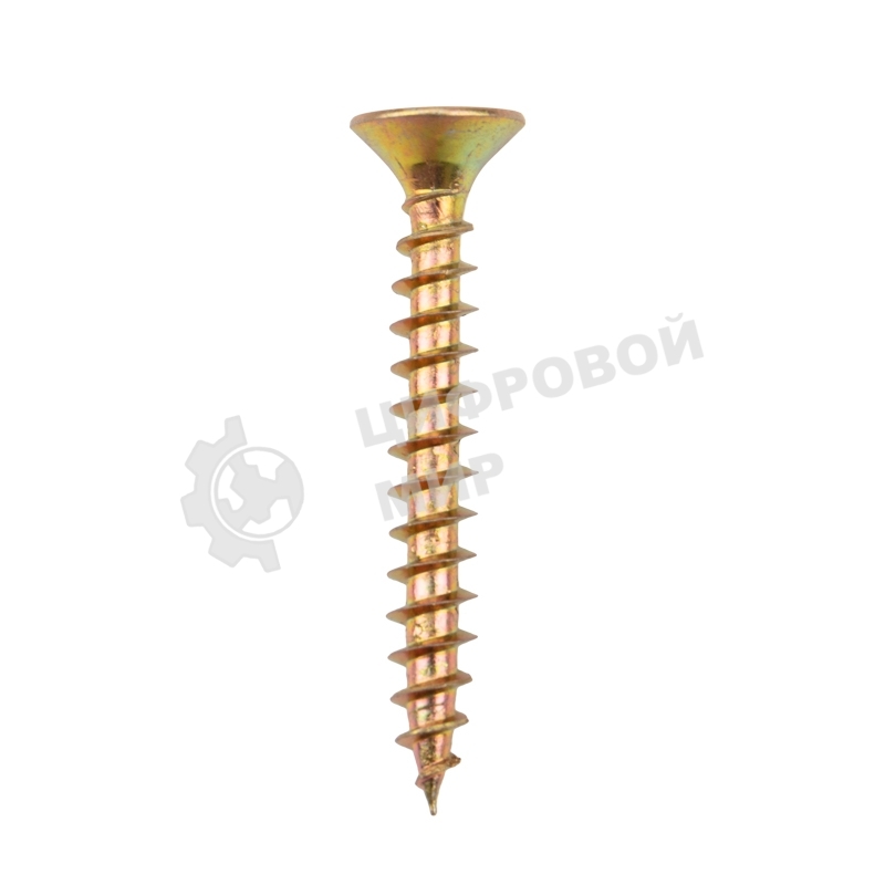 Саморез универсальный Kranz 5х40, желтый цинк, короб (200 шт./уп.)