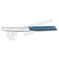 Нож кухонный Victorinox Swiss Modern (6.9006.112) стальной столовый лезв.110мм прямая заточка синий