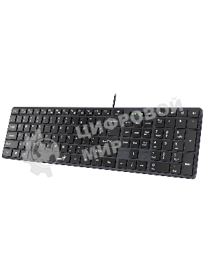 Клавиатура проводная Genius SlimStar 126, USB, черный