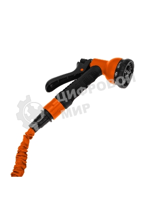 Набор поливочный, растягивающийся шланг 20 м, пистолет 7 режимов, соединитель Четыре Сезона