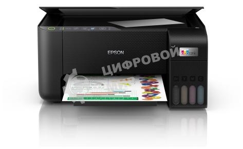 МФУ струйное Epson L3250 (C11CJ67412/C11CJ67418/C11CJ67405/C11CJ67408/C11CJ67503/C11CJ67508/C11CJ67523), A4, цветное, печ. до 33 стр/мин. (ч/б) до 15 стр/мин. (цвет), скан. до 11 стр/мин. (ч/б) 28 стр/мин. (цвет), 1440 x 5760 dpi (печать) 1200x2400dpi (ск