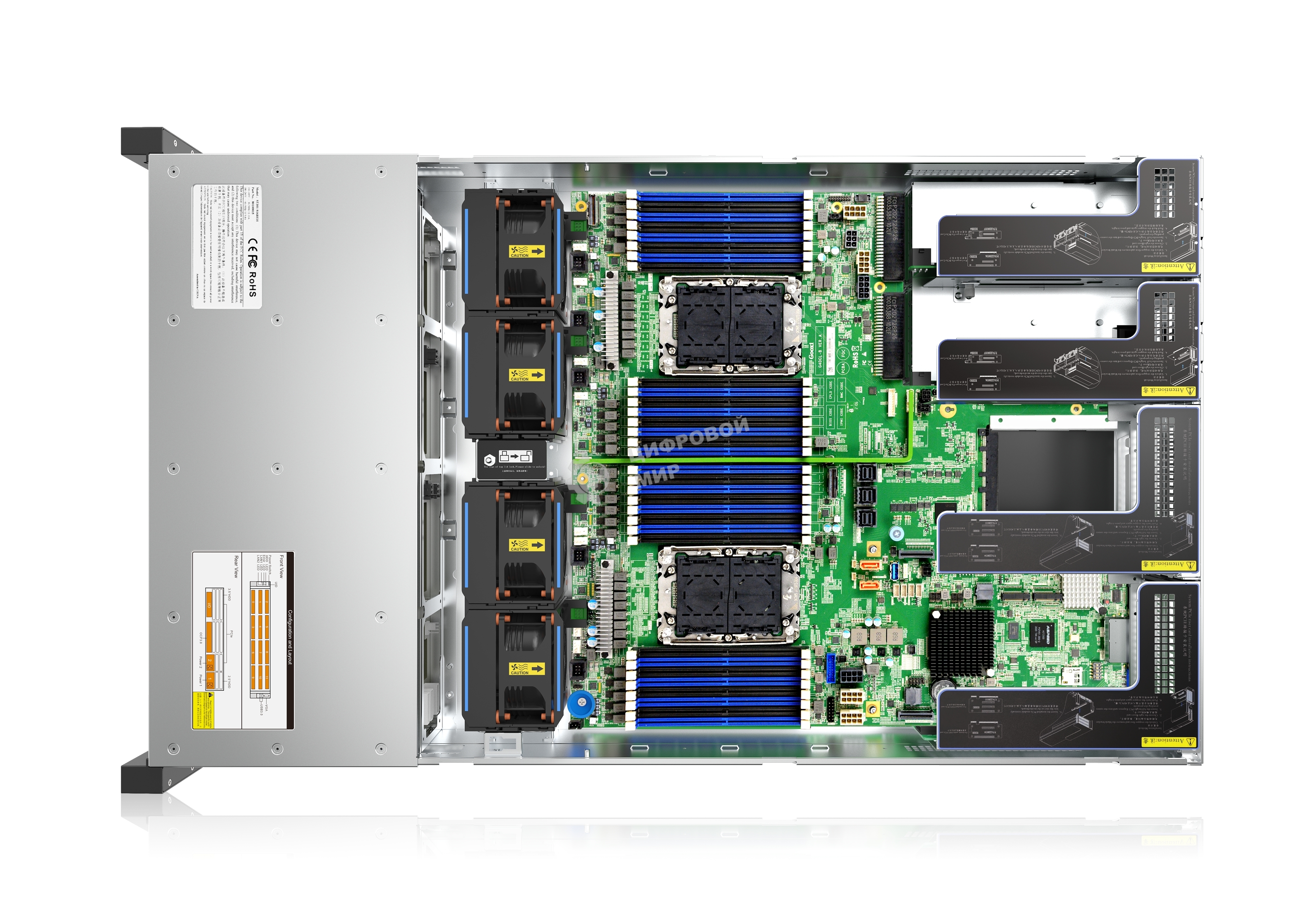 Серверная платформа Gooxi SL201-D12R-G3 2u 12bays server,based on Ice lake 2xPCIe 4.0x16; 4xPCIe 4.0x8 2x 2.5