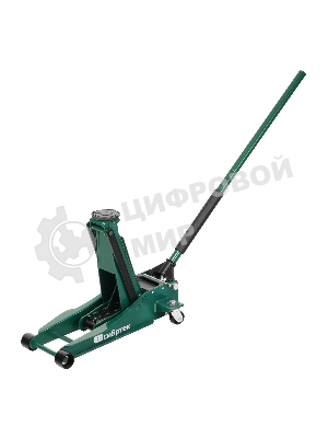 Домкрат гидравлический подкатной Сибртех, 3 т, 85-490 мм, быстрый подъем, низкий подхват, проф.