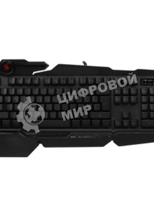 Клавиатура проводная A4Tech Bloody B310N черный USB Multimedia for gamer LED (подставка для запястий) (B310N)