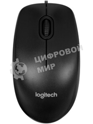 Мышь проводная Logitech M90 черный/серый, 1000 dpi, USB, кнопки - 3