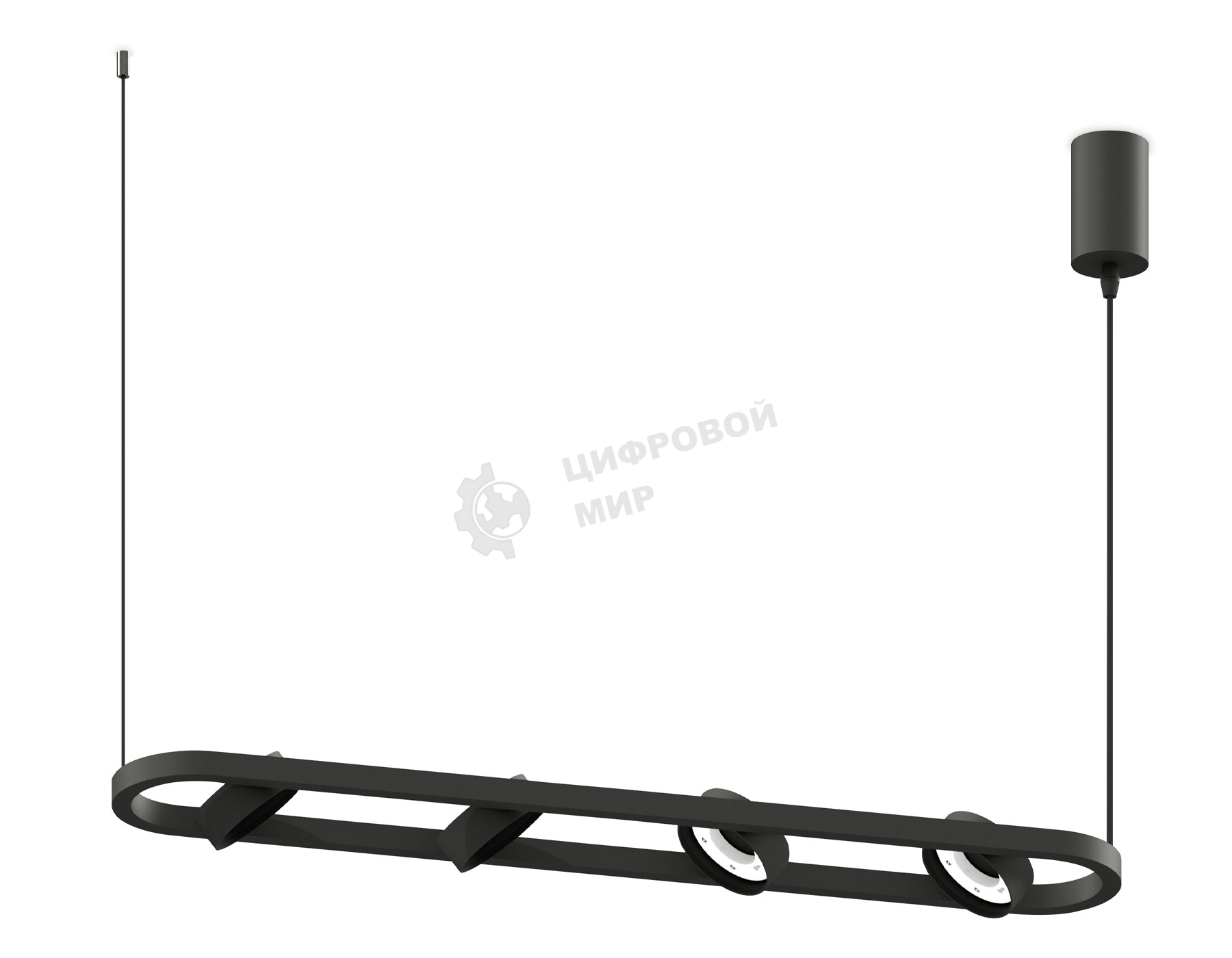 Корпус светильника C9164/4 SBK черный песок 800*126*800mm GX53/4