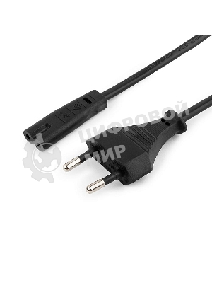 Кабель питания для ноутбуков, аудио/видео техники Gembird 0,5м, VDE, 2-pin, черный, пакет