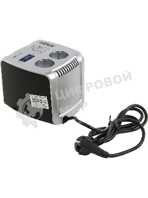 Сетевой фильтр Powerman Стабилизаторы напряжения AVS 1000 C Black\Silver (1000ВА,5А,КПД 98%,без индикации,настольный)