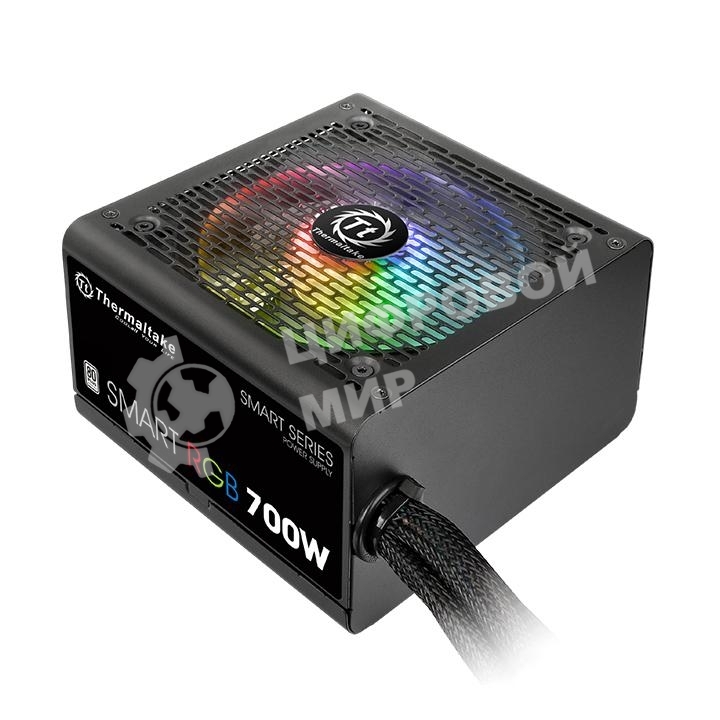 Блок питания Thermaltake Smart RGb (PS-SPR-0700NHSAWE-1), 700Вт, 80 PLUS, 120мм, черный