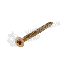 Саморез универсальный Kranz 4х50, желтый цинк, короб (200 шт./уп.)